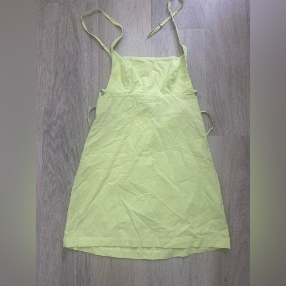 Free people Frenzy Mini Halter dress NWT XS Lime